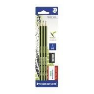 Przybory szkolne - Staedtler Ołówek Noris eco, HB, 3 sztuki + temperówka + gumka gratis - miniaturka - grafika 1