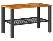 Stoły ogrodowe - Stolik ogrodowy z dodatkową półką P4-M71 - miniaturka - grafika 1