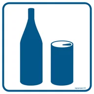 Systemy ekspozycyjne i znaki informacyjne - RA076 ZIMNE NAPOJE, PN - PŁYTA PCV 1MM; (300X300MM) - miniaturka - grafika 1