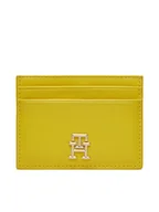 Etui na dokumenty i karty - Tommy Hilfiger Etui na karty kredytowe Th Central Cc And Coin Żółty - miniaturka - grafika 1