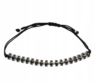 Złota Bransoletka Z Kamieniami I Kulkami Pr. 585 - Bransoletki - miniaturka - grafika 1