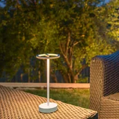 Lampy ogrodowe - Lampa akumulatorowa LED SLV Vinolina One, biała, 2 700 K, wysokość 33 cm - miniaturka - grafika 1