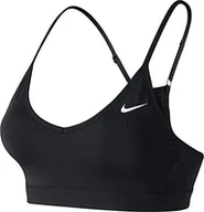 Biustonosze - Nike Damski biustonosz Pro Indy Sport, czarny/czarny/biały, średni - miniaturka - grafika 1