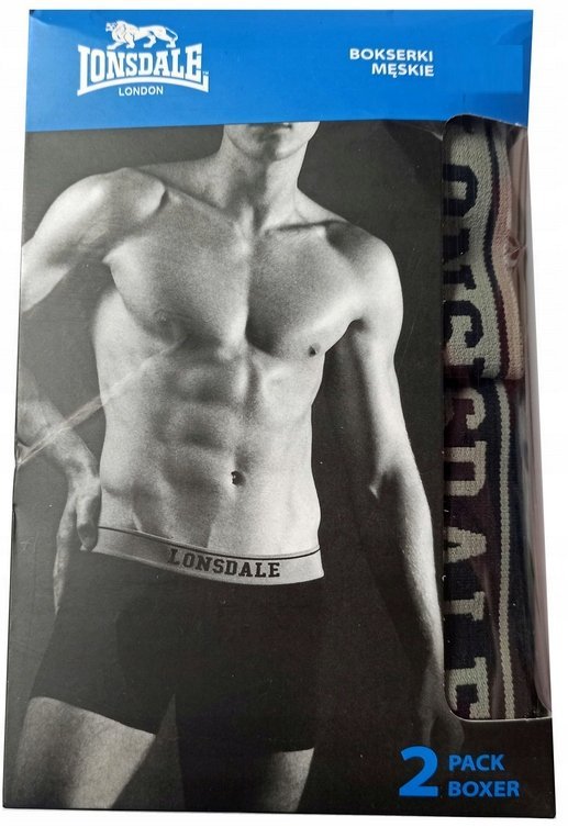 Lonsdale Majtki Bokserki wielokolorowy rozmiar L