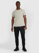 Spodnie sportowe męskie - 4F Spodnie treningowe szybkoschnące męskie - czarne L - miniaturka - grafika 1