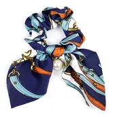 Ozdoby do włosów - GUMKA DO WŁOSÓW apaszka SCRUNCHIE perła FROTKA - miniaturka - grafika 1