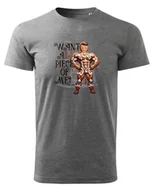 Koszulki i topy damskie - Koszulka na Walentynki Want a piece of me? Ciemnoszary XL - miniaturka - grafika 1