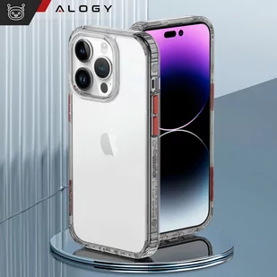 Etui na telefon Alogy Protective Case obudowa ochronna do Apple iPhone 14 Pro Max Czarno-przezroczyste - Etui i futerały do telefonów - miniaturka - grafika 2