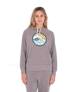 Hurley Damska bluza z kapturem Ride The Tide Raglan, Erikafiolet, S - Bluzy damskie - miniaturka - grafika 1