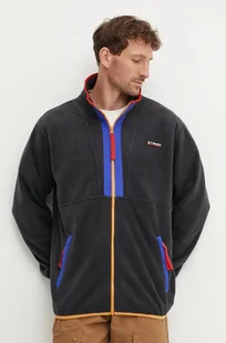 Columbia bluza polarowa Backbowl II Full Zip Fleece kolor czarny wzorzysta 2090851 - Bluzy męskie - miniaturka - grafika 1