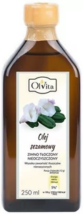 OlVita Olej sezamowy 250 ml - TŁOCZONY NA ZIMNO OLEJ SEZAMOWY - Olej spożywczy - miniaturka - grafika 1