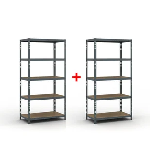 B2B Partner Regał półkowy 1790 x 900 x 500 mm, nośność 175 kg 1+1 GRATIS 540038 - Szafy i regały magazynowe - miniaturka - grafika 1