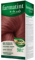 Farby do włosów i szampony koloryzujące - Farba kremowa bez utleniacza do włosów Farmatint Gel Coloración Permanente 5m-castaño Claro Caoba 135 ml (8470001790446) - miniaturka - grafika 1