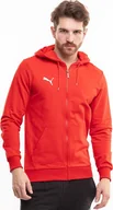 Bluzy męskie - Puma Bluza męska Puma Team Goal Casuals Hooded czerwona 658595 01 M - miniaturka - grafika 1