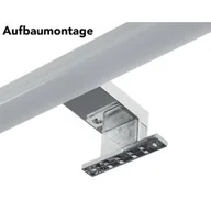 Lustra - ChiliTec oświetlenie lustra LED 60cm lustro oświetlenie szafki IP44 11Watt 1600Lumen łazienka montaż ścienny i natynkowy oświetlenie szafki lustro łazienka aluminium wygląd neutralny biały - miniaturka - grafika 1