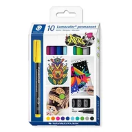 Długopisy - Staedtler - Lumocolor Permanent 317 - Etui kartonowe 10 markerów stałych Średnia końcówka 1 mm Różne - 317 C10 - miniaturka - grafika 1