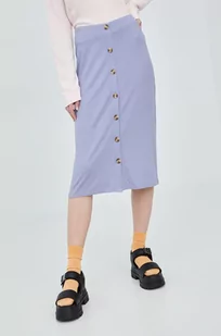 RVCA RVCA spódnica kolor fioletowy midi prosta - Spódnice - miniaturka - grafika 1