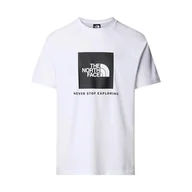 Koszulki męskie - The North Face Męskie S/S Raglan Redbox Koszulka White XXL - miniaturka - grafika 1