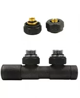 Zawory i kraniki - Zawór regulacyjny 50mm TWINS ciemny grafit strukturalny lewy Pex - miniaturka - grafika 1