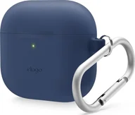 Akcesoria do słuchawek - Elago AirPods 4 Hang Silicone Case - etui z karabińczykiem do  AirPods 4 granatowe - miniaturka - grafika 1