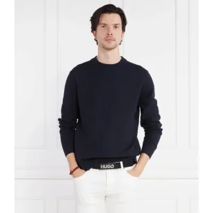 HUGO Sweter Stoppo | Comfort fit - Swetry męskie - miniaturka - grafika 1
