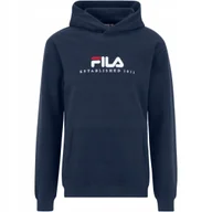 Bluzy męskie - Bluza męska Fila Brunssum granatowa FAU0145 50004 L - miniaturka - grafika 1