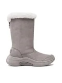 Kozaki damskie - Skechers Kozaki On The Go Midtown 144299/DKTP Szary - miniaturka - grafika 1