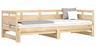 Łóżko rozsuwane z naturalnej sosny 2x(80x200) cm - Givefi 3X - Łóżka - miniaturka - grafika 1