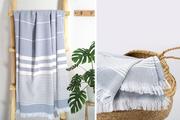 Ręczniki - Ręcznik Plażowy 90x180 Ellegant z frędzlami Greno - miniaturka - grafika 1