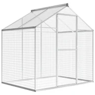 Akcesoria do hodowli zwierząt - VidaXL Woliera do ogrodu, aluminium, 178 x 122 x 194 cm - miniaturka - grafika 1