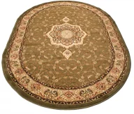 Dywany - Zielony Owalny Dywan W Stylu Klasycznym K6-C29 - miniaturka - grafika 1