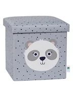 Leżaczki i huśtawki - STORE IT Hocker "Panda" w kolorze szarym ze schowkiem - 35 x 35 x 35 cm - miniaturka - grafika 1