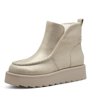 Tamaris Damskie kozaki 1-26805-43, modne buty, jasne złoto, 37 EU, Light Gold, 37 EU - Kozaki damskie - miniaturka - grafika 1