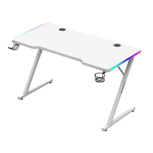Biurko Gamingowe Huzaro Hero 2.5 Rgb White - Biurka gamingowe - miniaturka - grafika 1