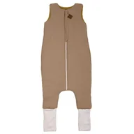 Śpiworki dla dzieci - Hi Little One - Ocieplany Śpiworek Dwustronny Piżamka Z Nogawkami Z Organicznej Bio Bawełny Muślin Dark Oak/Olive Roz S - miniaturka - grafika 1