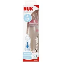 Nuk Butelka z wskaźnikiem temp. 6-18m First Choice 10216248 300 ml - Butelki dla niemowląt - miniaturka - grafika 1