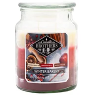 Świece - Świąteczna świeca zapachowa zimowa 3w1 w szkle Candle Brothers 510 g - Winter Bakery - miniaturka - grafika 1