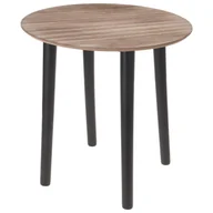 Ławy i stoliki kawowe - Home Styling Collection Stolik KAWOWY drewniany LOFT okrągły 340125 - miniaturka - grafika 1