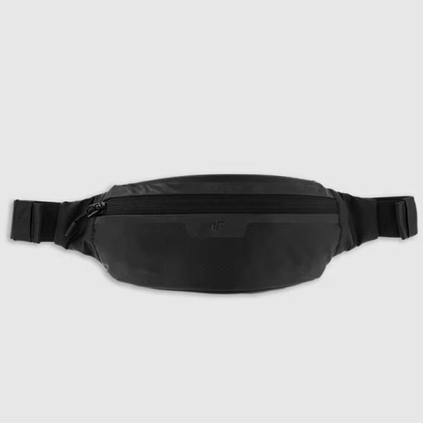 Nerka Szara 4F Saszetka Na Biodro Sportowa Unisex Czarna 4FWSS25AWAIU098