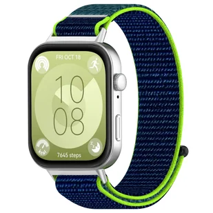 Opaska pasek nylonowy Vanfone do Huawei Watch Fit 3, limonkowa zieleń - Akcesoria do smartwatchy - miniaturka - grafika 1