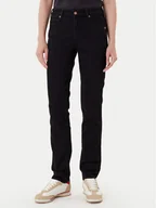Spodnie damskie - Wrangler Jeansy Piper 112372997 Czarny Slim Fit - miniaturka - grafika 1
