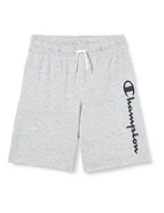 Spodenki damskie - Champion Dziecięce szorty Legacy American Classics Ultra Light Powerblend Terry Logo Bermudy, szary, 3-4 Lat - miniaturka - grafika 1