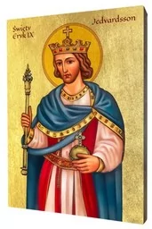 Ikona Świętego Eryka IX Jedvardssona - Ikony i obrazy sakralne Ikona Świętego Eryka IX Jedvardssona - Ikony i obrazy sakralne - miniaturka - grafika 1