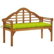 Ławki ogrodowe - vidaXL Ławka ogrodowa Queen z poduszką, 135 cm, drewno akacjowe - miniaturka - grafika 1