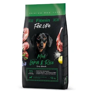 FITMIN dog For Life Lamb&amp;Rice Mini 12kg - Sucha karma dla psów - miniaturka - grafika 1