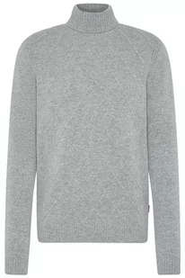 bugatti sweter męski z golfem, jasnoszary-220, XL - Swetry męskie - miniaturka - grafika 1