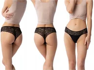Majtki damskie - Figi Damskie Brazylian Z Koronkowym Tyłem Salsa Xl - miniaturka - grafika 1