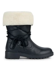 Geox Kozaki J Casey Girl B Abx J367ZA 000BU C9999 D Czarny - Buty dla dziewczynek - miniaturka - grafika 1