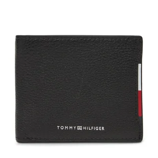 Portfel męski Tommy Hilfiger Central Mini Cc Wallet AM0AM13513 Czarny - Portfele - miniaturka - grafika 1