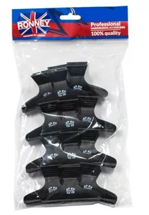 ronney RONNEY Professional Hair Clip 073 - Klipsy do włosów czarne Rozmiar L 59 mm - 12 sztuk (RA 00073) - Pozostałe akcesoria fryzjerskie - miniaturka - grafika 2